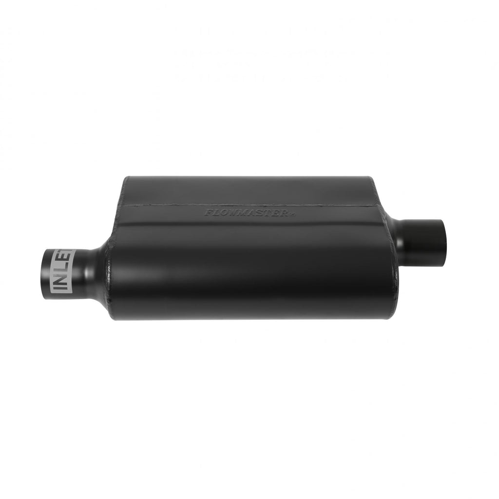 Super 44 Series Chambered Muffler Super 44 2.25 Offset In 2.25 Center Out Aggressive Sound Flowmaster