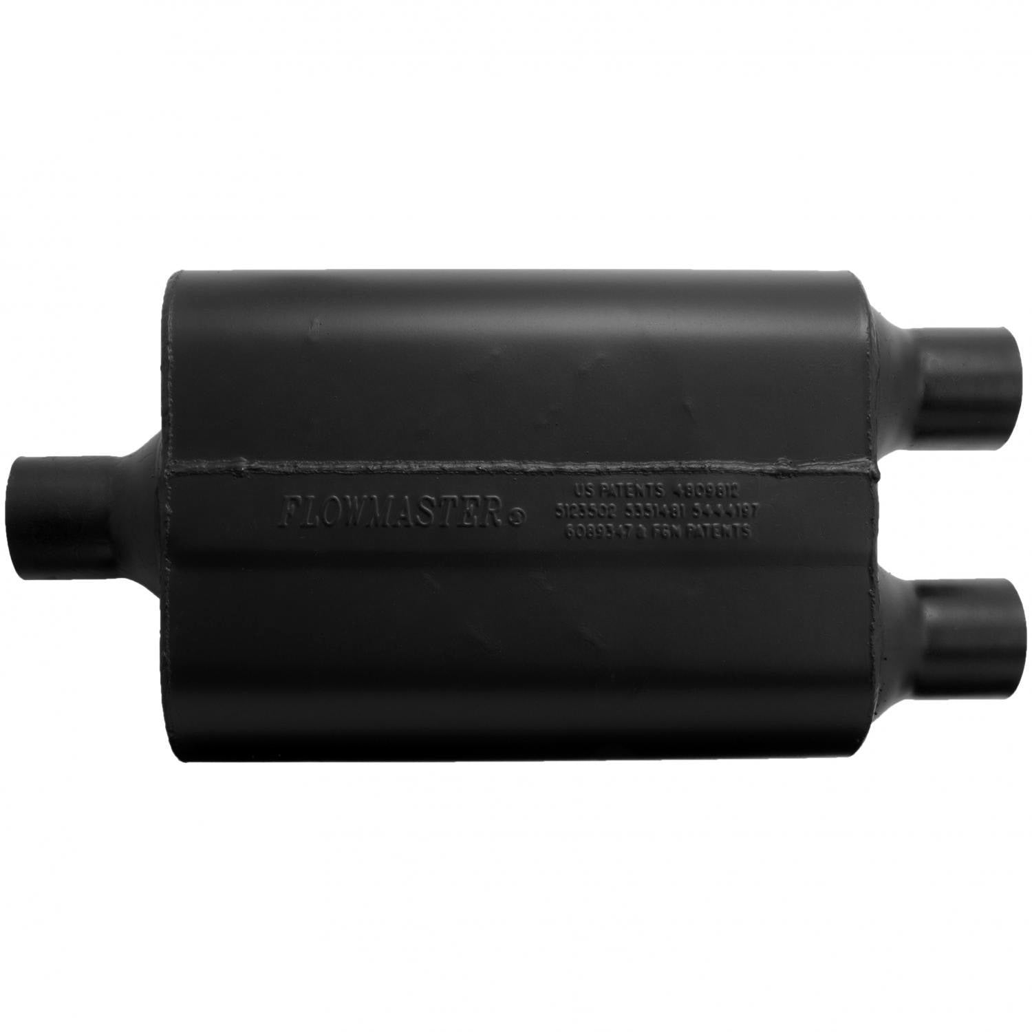 Super 44 Series Chambered Muffler Super 44 2.25 Center In 2.25 Dual Out Aggressive Sound Flowmaster