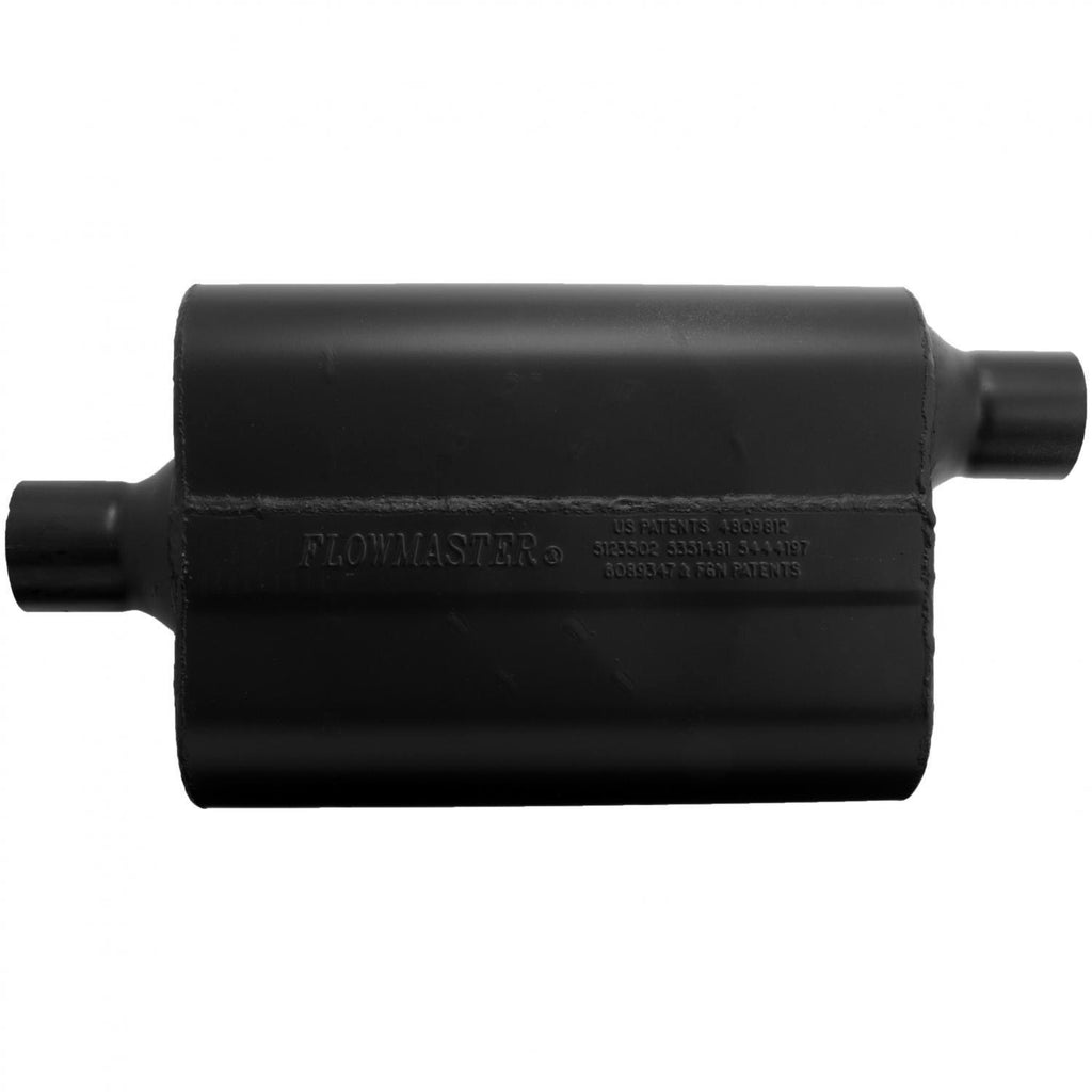 Super 44 Series Chambered Muffler Super 44 2.25 Center In 2.25 Offset Out Aggressive Sound Flowmaster