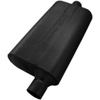 50 Series Delta Flow Chambered Muffler 50 Delta Flow 2.25 Offset In 2.25 Center Out Moderate Sound Flowmaster