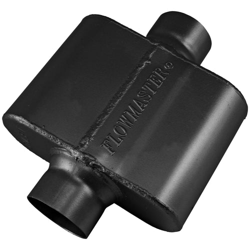10 Series Delta Force Race Muffler 10 Series Race Muffler 3.00 Center In 3.00 Center Out Aggressive Sound Flowmaster