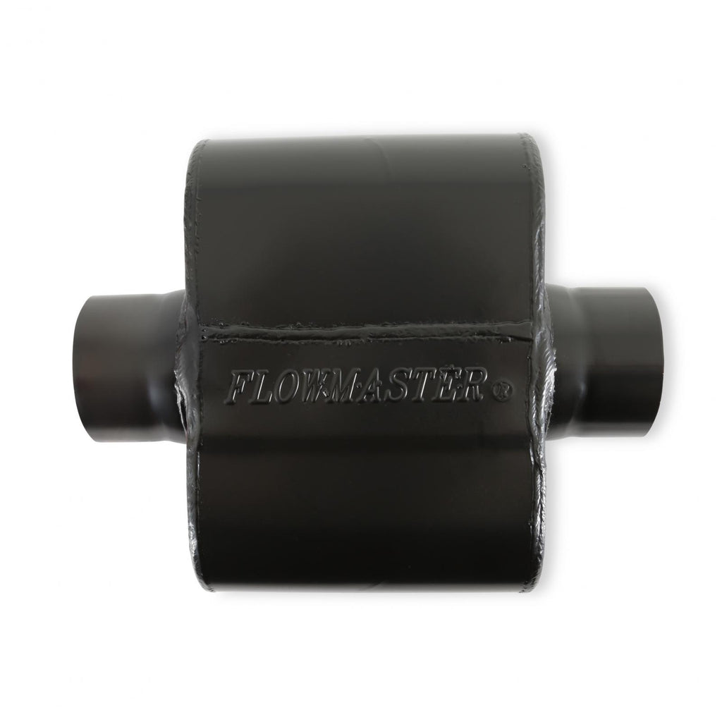 10 Series Delta Force Race Muffler 10 Series Race Muffler 3.00 Center In 3.00 Center Out Aggressive Sound Flowmaster