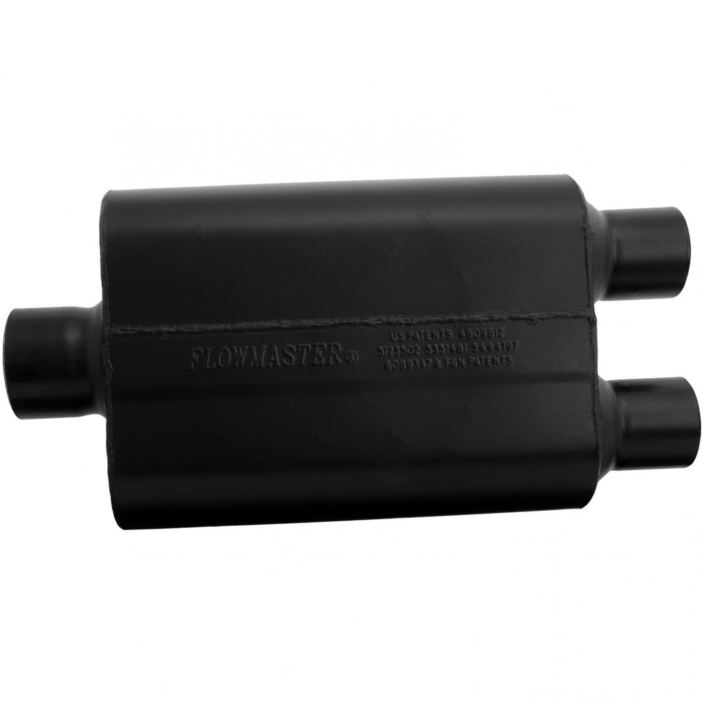 Super 44 Series Chambered Muffler Super 44 3.00 Center In 2.50 Dual Out Aggressive Sound Flowmaster