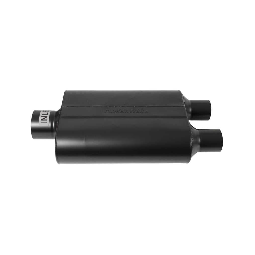 Super 44 Series Chambered Muffler Super 44 3.00 Center In 2.25 Dual Out Aggressive Sound Flowmaster