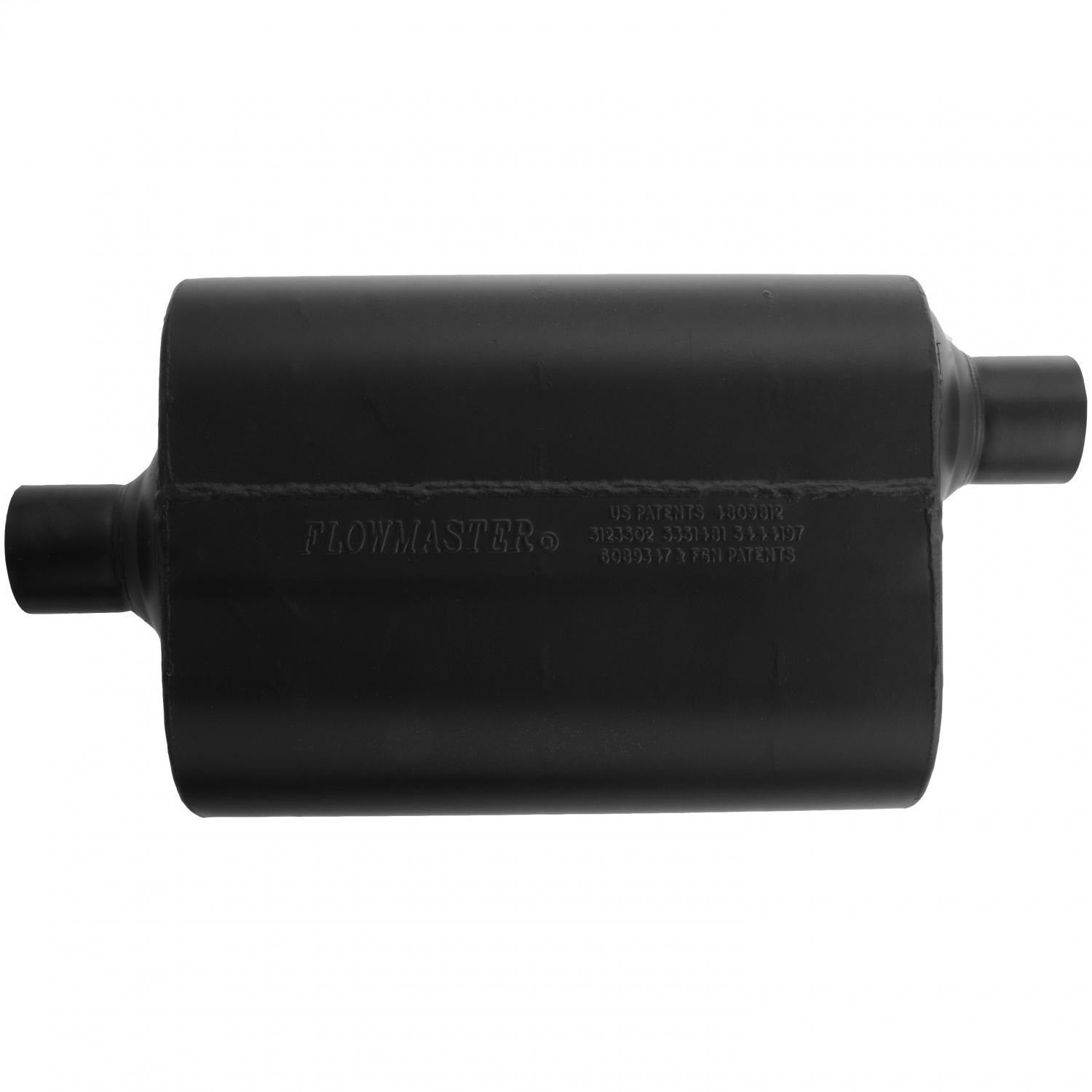 60 Series Delta Flow Chambered Muffler 60 Delta Flow 2.25 Center In 2.25 Offset Out Moderate Sound Flowmaster