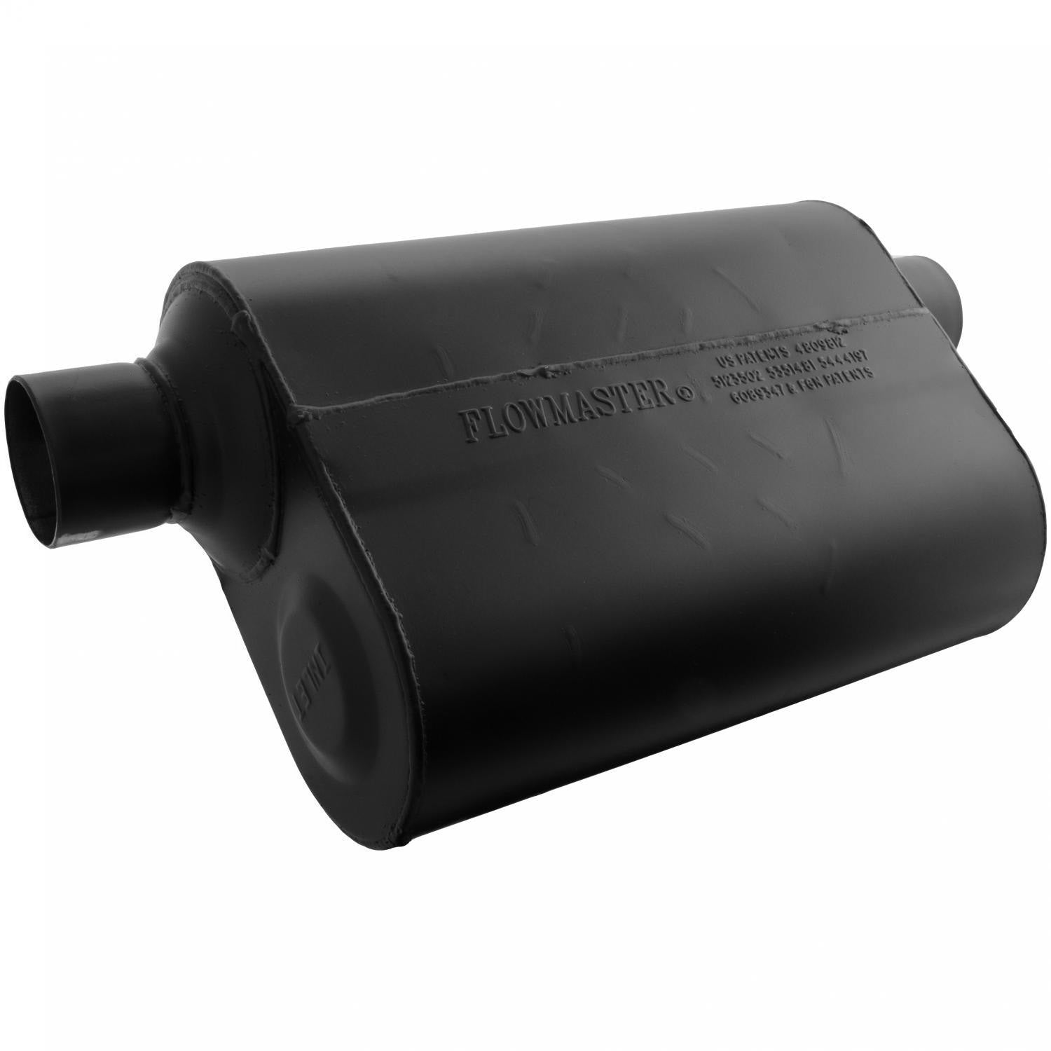 Super 40 Series Chambered Muffler Super 40 2.50 Offset In 2.50 Same Side Out Aggressive Sound Flowmaster