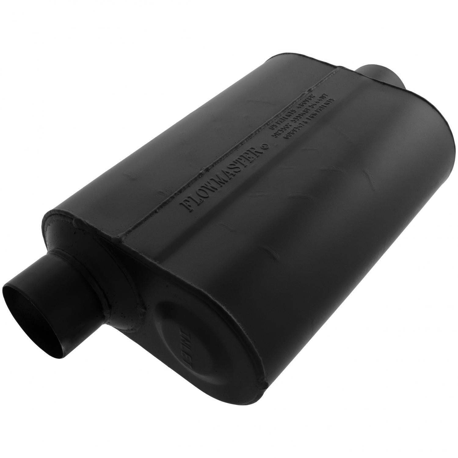 Super 40 Series Chambered Muffler Super 40 3.00 Offset In 3.00 Center Out Aggressive Sound Flowmaster