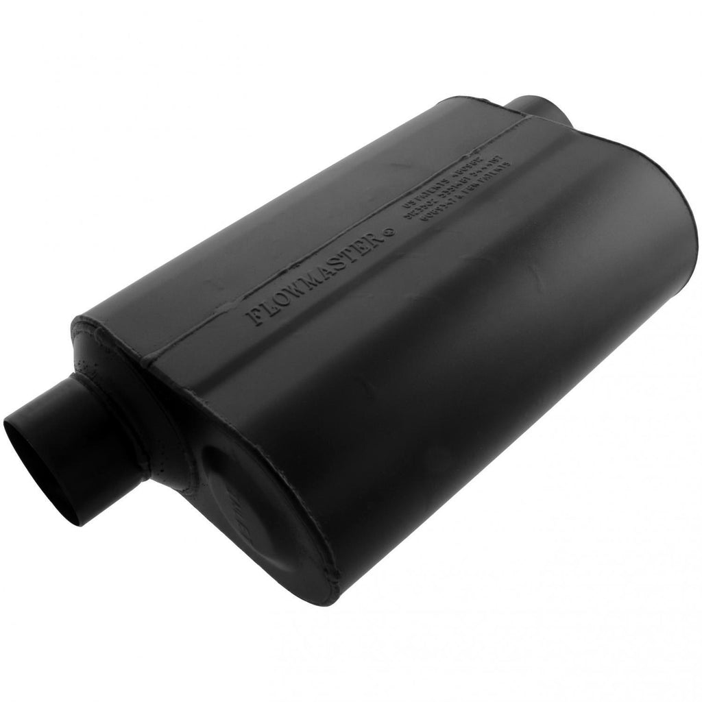Super 40 Series Chambered Muffler Super 40 3.00 Offset In 3.00 Same Side Out Aggressive Sound Flowmaster