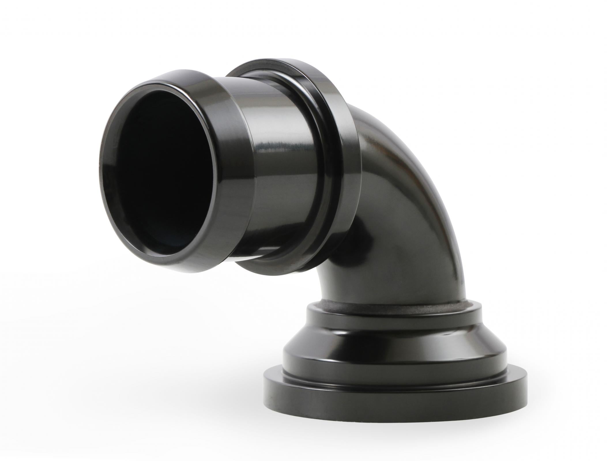 Water Neck Swivel 90 Degree Angle Black Fits 2003-Up Mopar Gen III Hemi Engines 90 Degree Holley