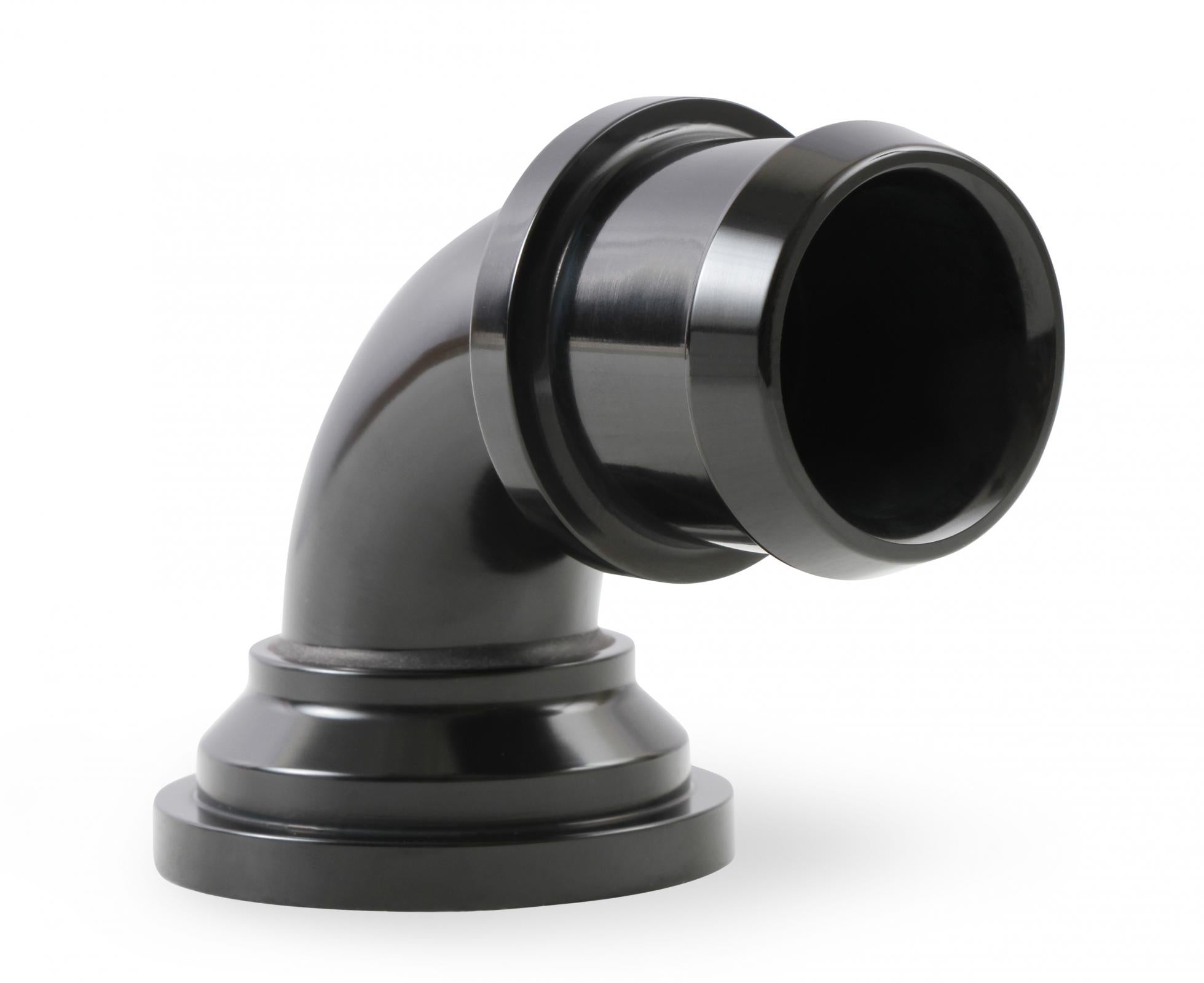 Water Neck Swivel 90 Degree Angle Black Fits 2003-Up Mopar Gen III Hemi Engines 90 Degree Holley