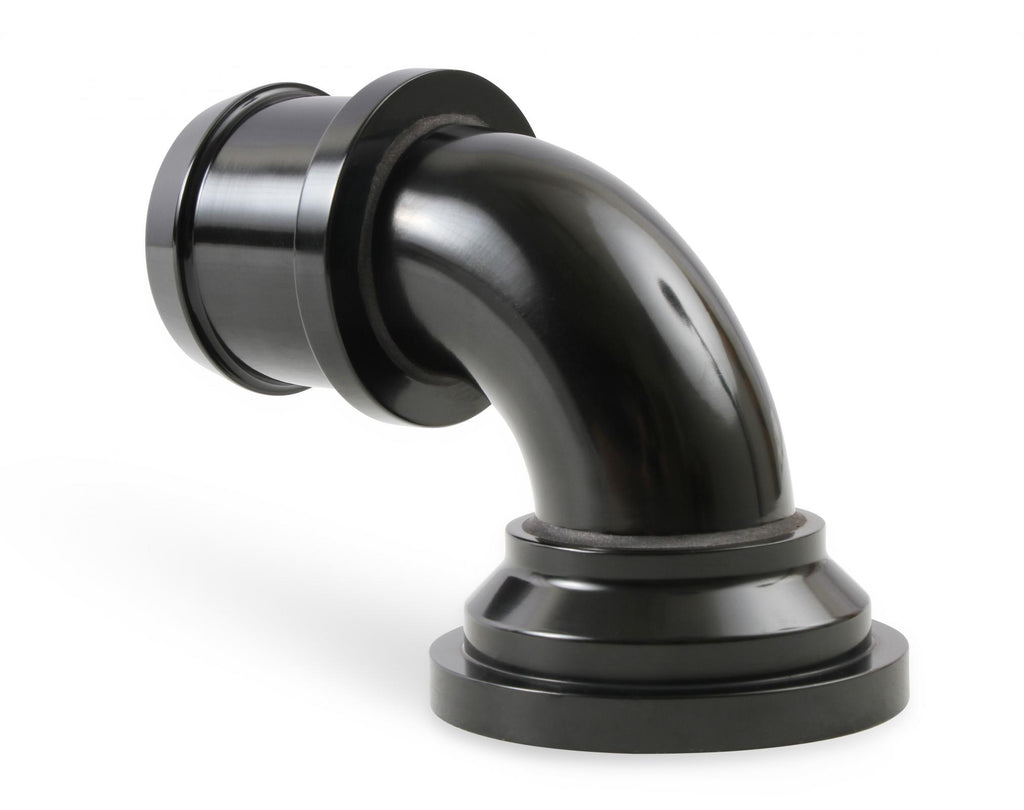 Water Neck Swivel 90 Degree Angle Black Fits 2003-Up Mopar Gen III Hemi Engines 90 Degree Holley