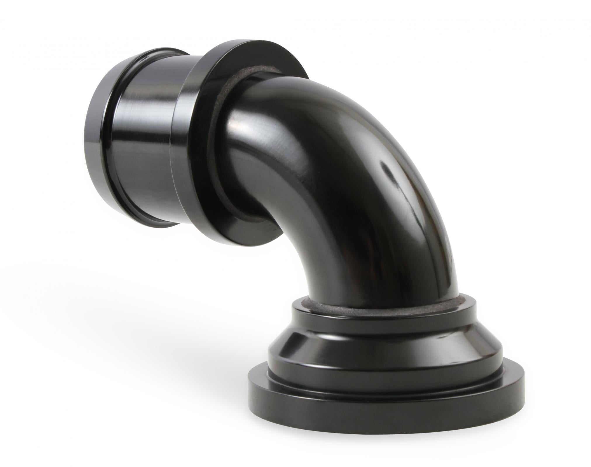 Water Neck Swivel 90 Degree Angle Black Fits 2003-Up Mopar Gen III Hemi Engines 90 Degree Holley