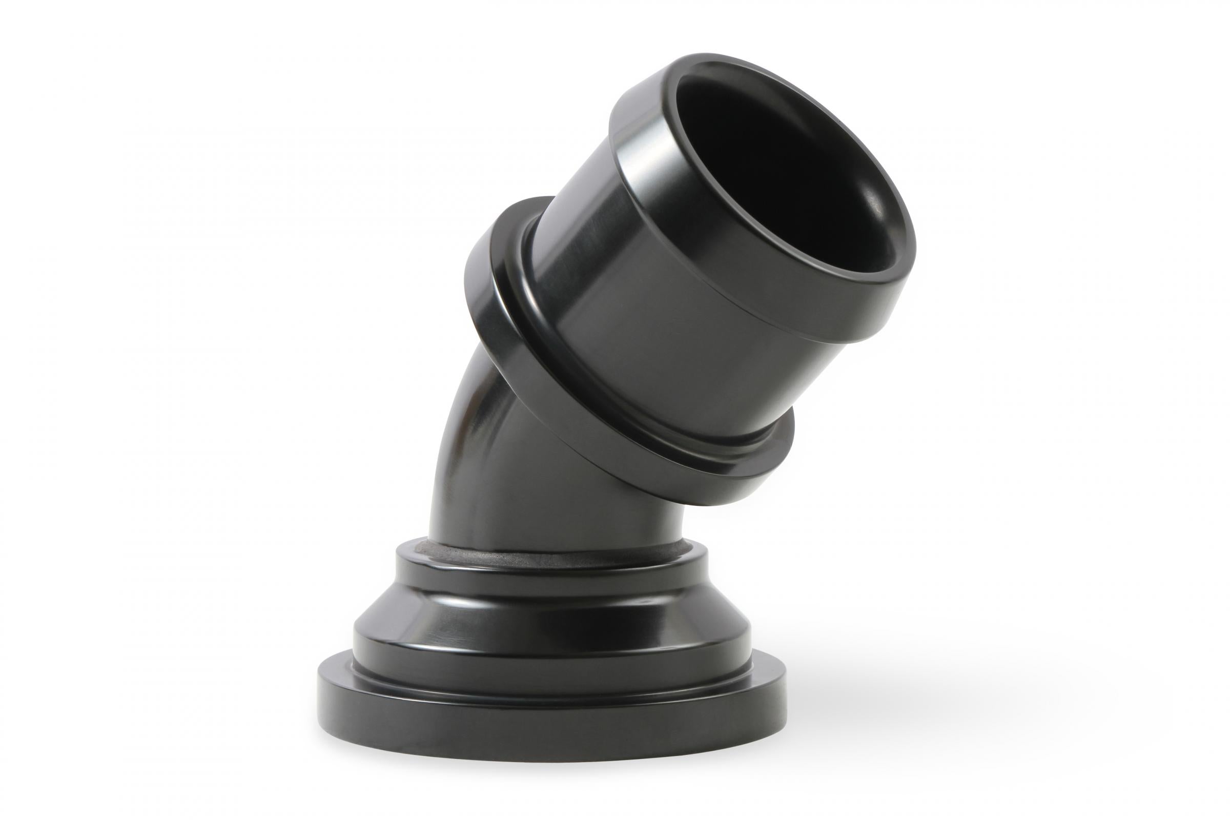 Water Neck Swivel 45 Degree Angle Black Fits 2003-Up Mopar Gen III Hemi Engines 45 Degree Holley