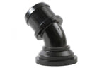 Water Neck Swivel 45 Degree Angle Black Fits 2003-Up Mopar Gen III Hemi Engines 45 Degree Holley