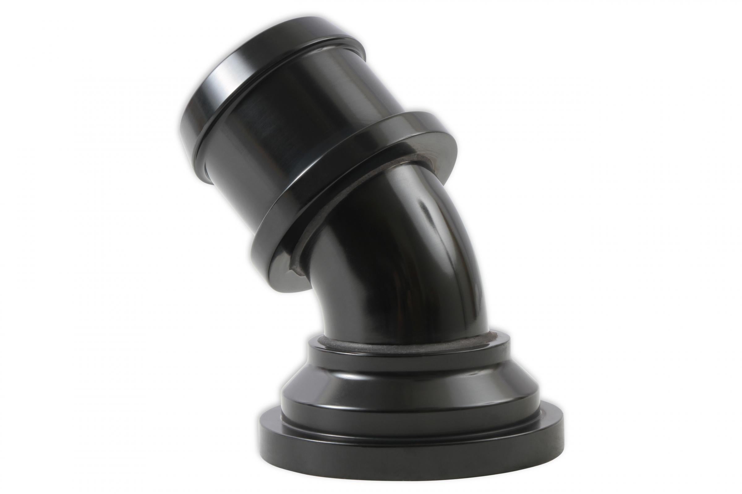 Water Neck Swivel 45 Degree Angle Black Fits 2003-Up Mopar Gen III Hemi Engines 45 Degree Holley