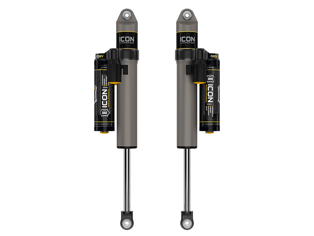 2021-2024 Ford F-150 0-1 Inch Lift Rear V.S. 2.5 Aluminum Series Shock Absorbers Piggyback Reservoir W/ CDEV Pair Icon Vehicle Dynamics