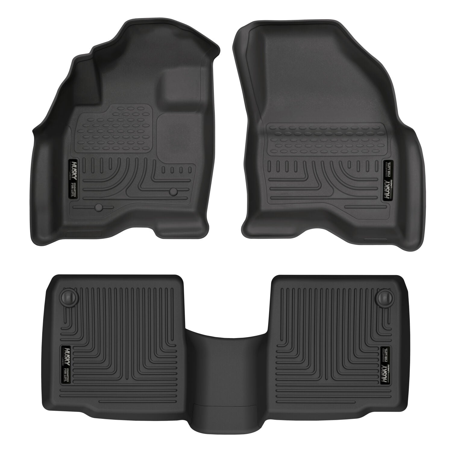 Weatherbeater Front & 2nd Seat Floor Liners For 2011-2014 Explorer Husky Liners