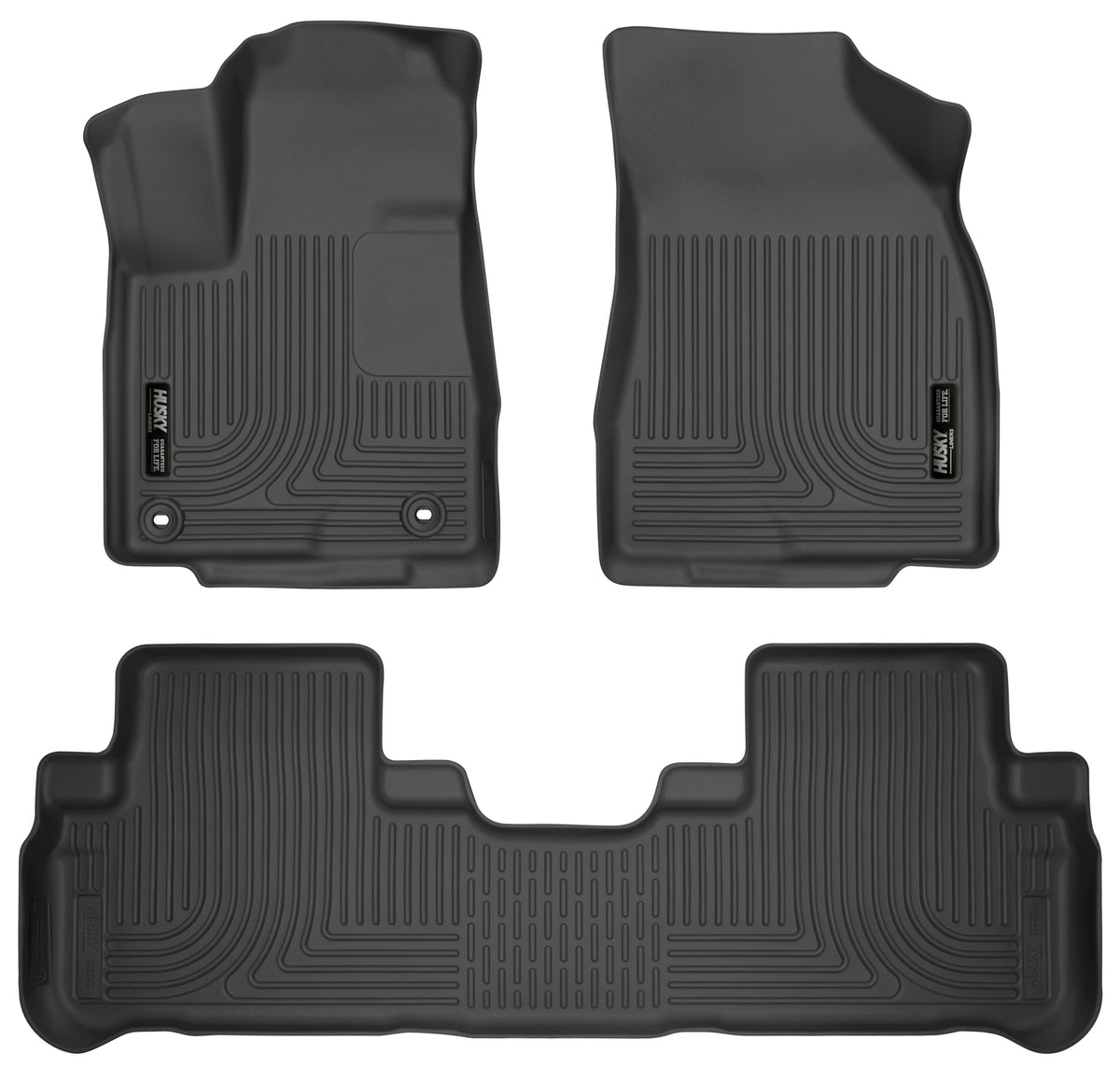 Weatherbeater Front & 2nd Seat Floor Liners For 2014-2019 Highlander Husky Liners