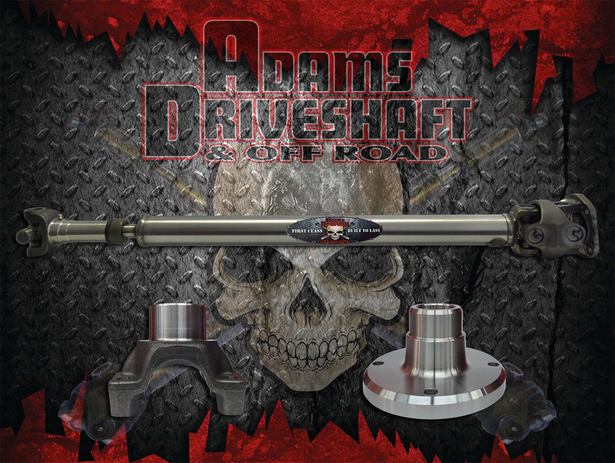 JK Rear 1350 CV Greaseable Driveshaft 4 Door Adams Driveshaft
