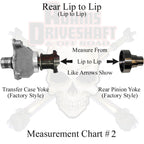 JK Rear 1350 Solid CV Driveshaft 4 Door Adams Driveshaft