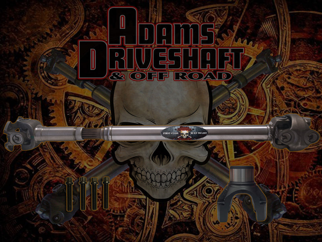 JT Front 1350 Solid CV Driveshaft (Half Round) (Rubicon - Sport - Overland) Adams Driveshaft