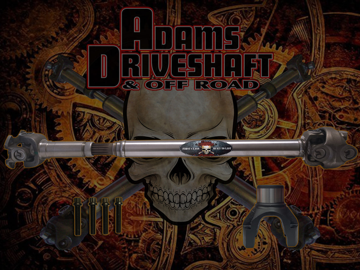 JT Front 1350 Solid CV Driveshaft (Half Round) (Rubicon - Sport - Overland) Adams Driveshaft