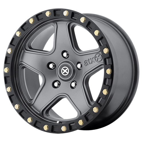 AX194 17X8.5 5X5.0 M-GRY BLK-RING 10MM