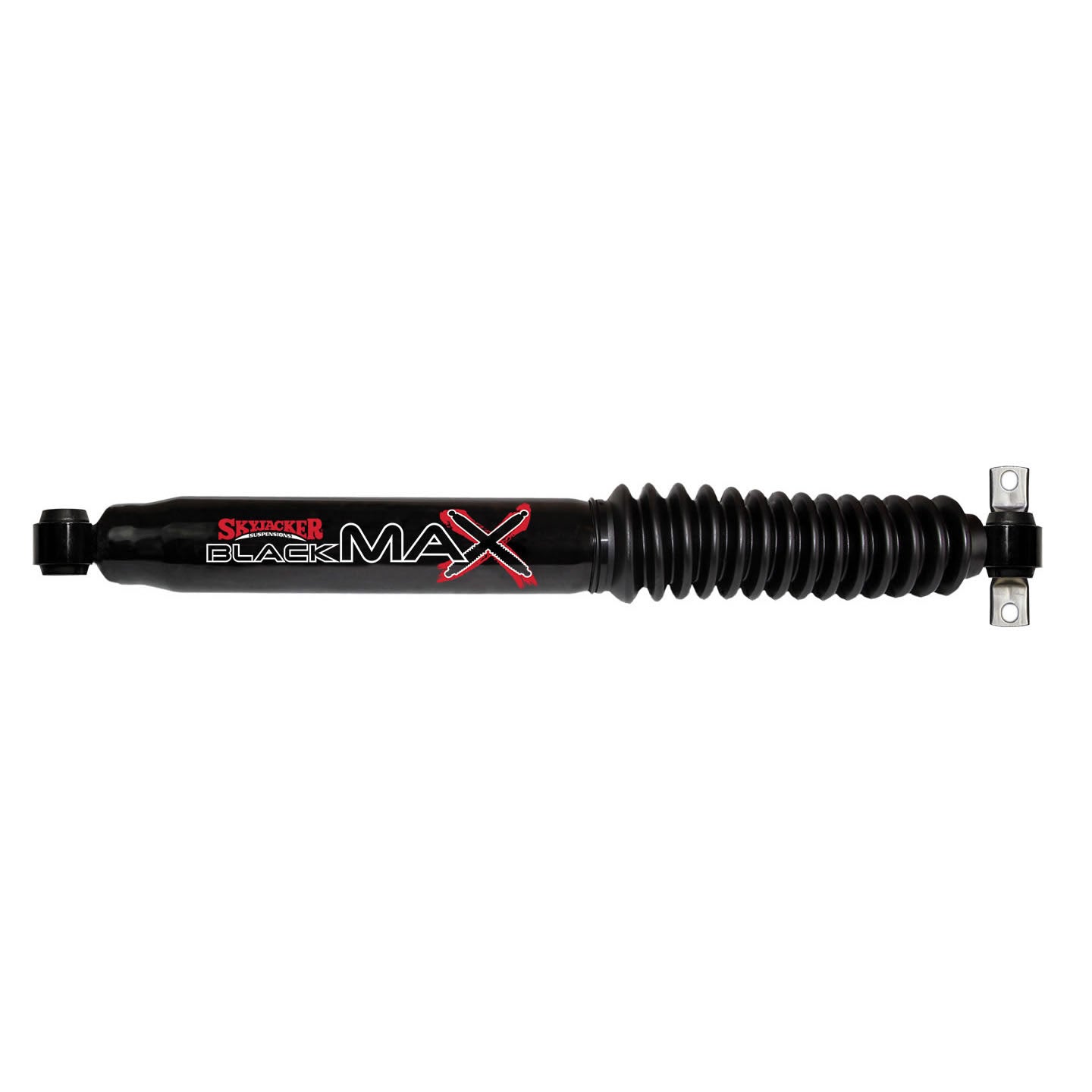 Black MAX Shock Absorber w/Black Boot 24.84 Inch Extended 14.85 Inch Collapsed 87-96 Dodge Dakota 91-94 Mazda Navajo 91-94 Ford Explorer 06-10 Hummer H3 Skyjacker