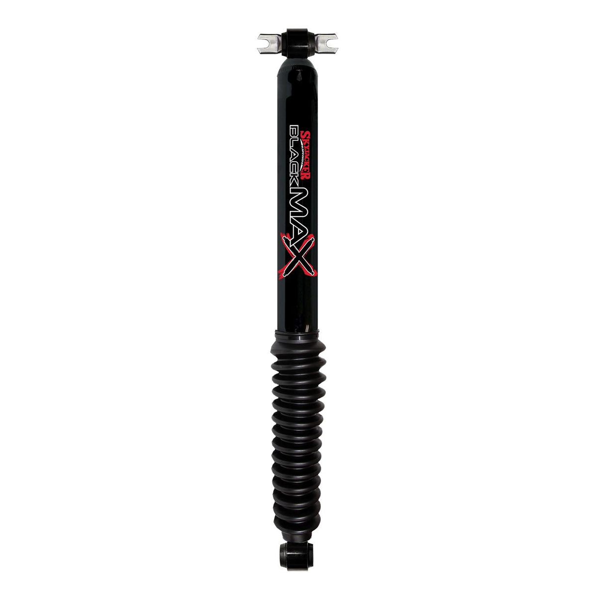 Black MAX Shock Absorber w/Black Boot 27.07 Inch Extended 15.94 Inch Collapsed 84-01 Jeep Cherokee 97-06 Jeep Wrangler 97-06 Jeep TJ Skyjacker