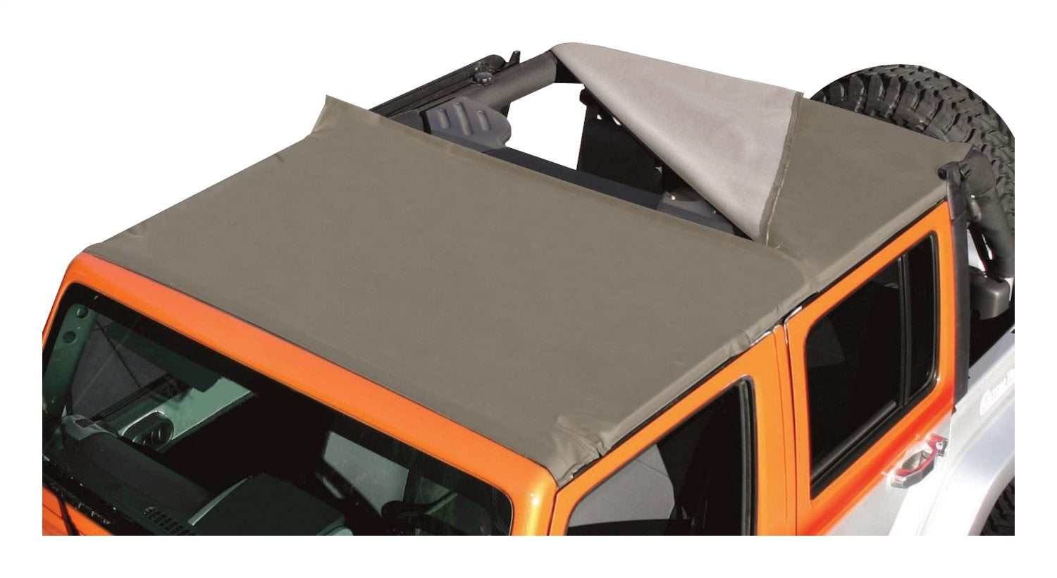 Khaki Diamond Combo Beach Topper for 2007-2018 Jeep JK Wrangler w/ 4-Door RT Off Road