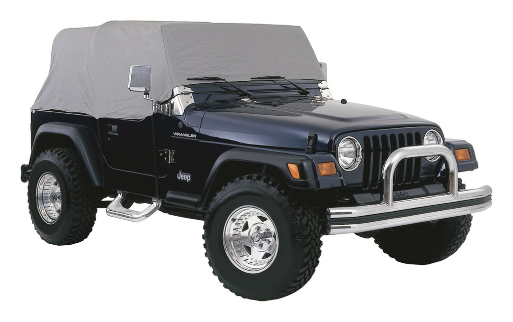 Car Cover 1997-2006 TJ Wrangler w/o Unlimited Package Breathable Construction Gray RT Off Road