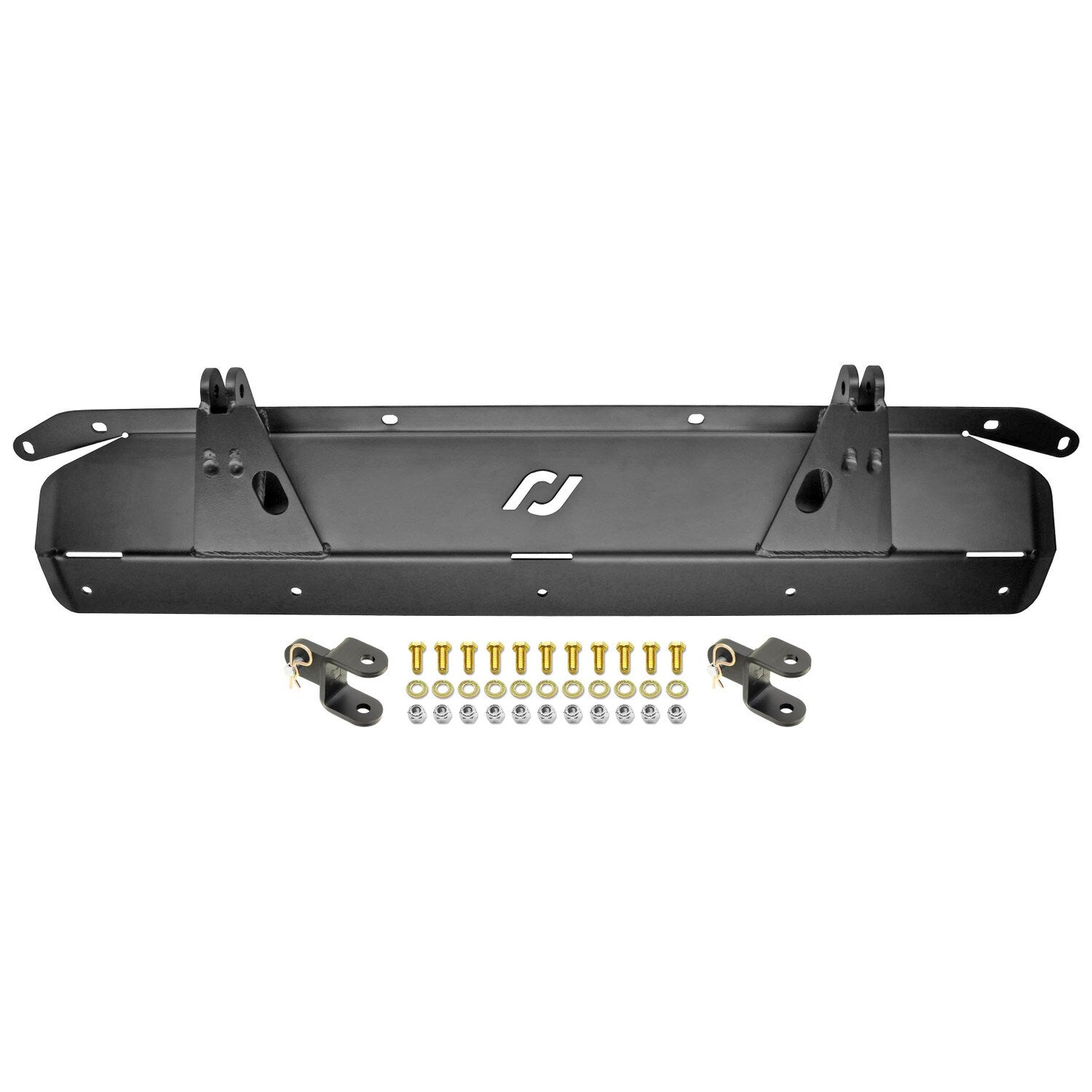 Tow Bar Mounting Kit 07-18 Wrangler JK Front Bolt-On Includes Mounting Plate Tow Bar Attaching Forks Hardware For Use w/ CE-9033F RockJock 4x4