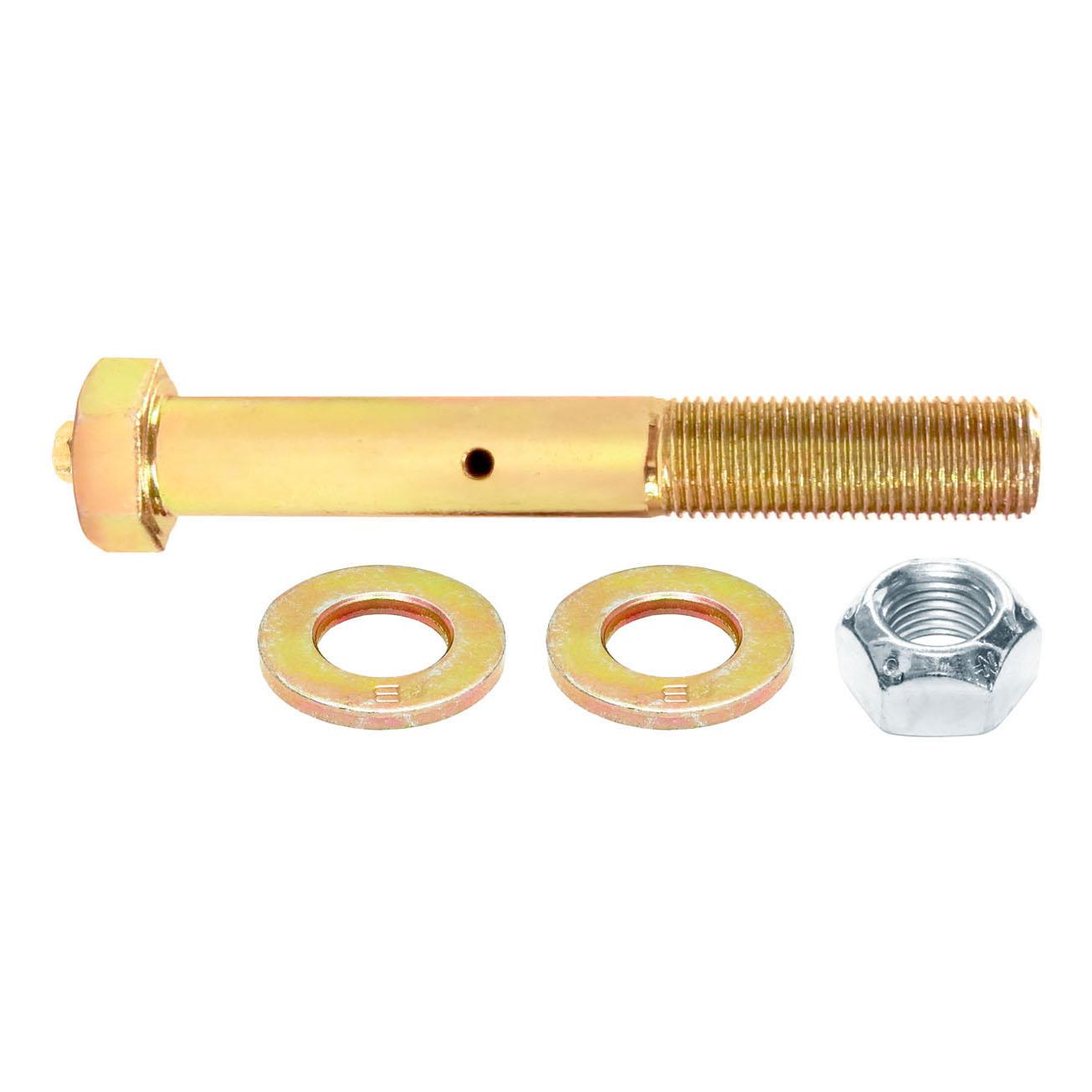 Greasable Bolt w/Hardware 1/2 Inch Thread X 3 1/2 Inch Long Flat Zerk Fitting Each RockJock 4x4