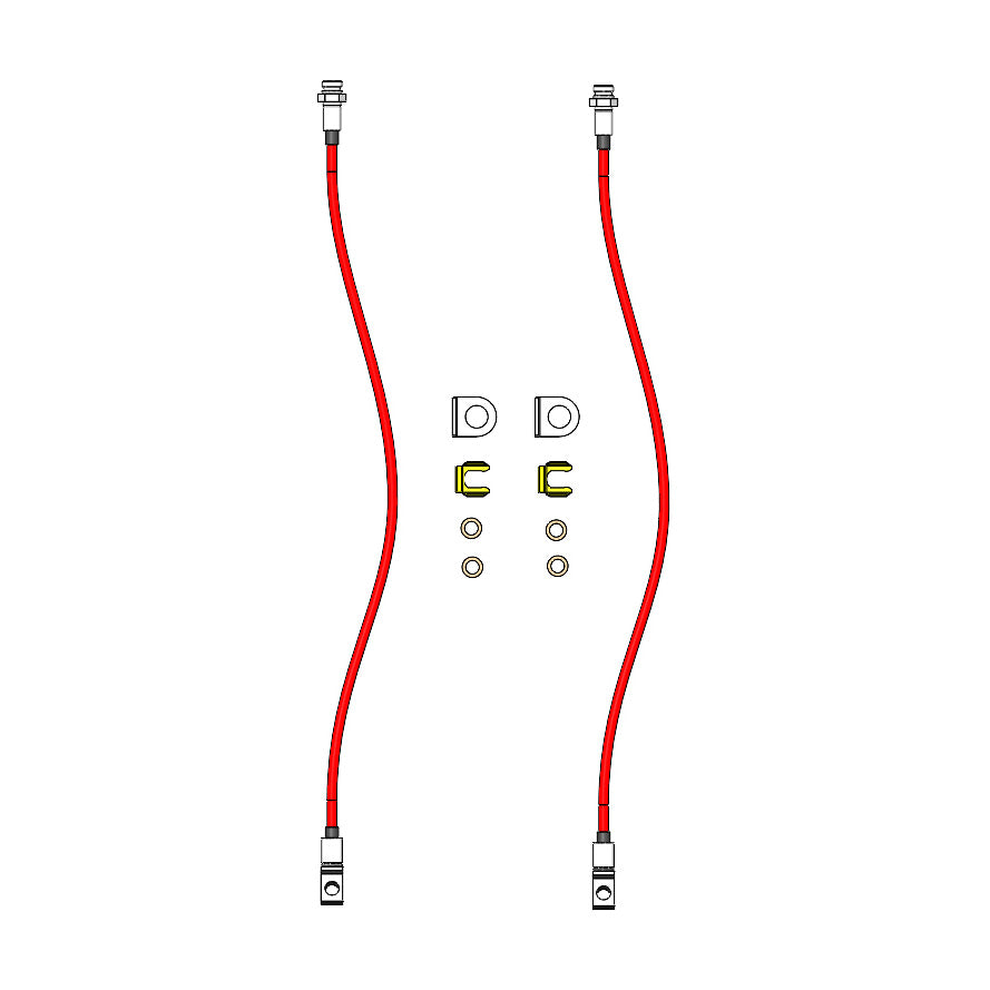 Jeep Front Brake Lines 1984-2006 TJ/LJ/XJ/ZJ Clayton Off Road