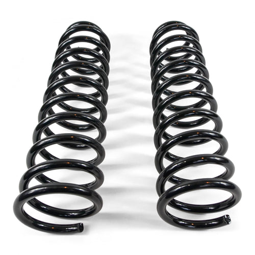 2.5 Inch Front Coil Springs 07-18 JK 2.5 Inch Front Coil Springs 18+ JL-V6 Or Wrangler 1.5 Inch Front Coil Springs 20-23 Wrangler 1.5 Inch Front Coil Springs 21+ JL-V8 392 Or Gladiator 1.5 Inch Front Coil Springs 20+ JT