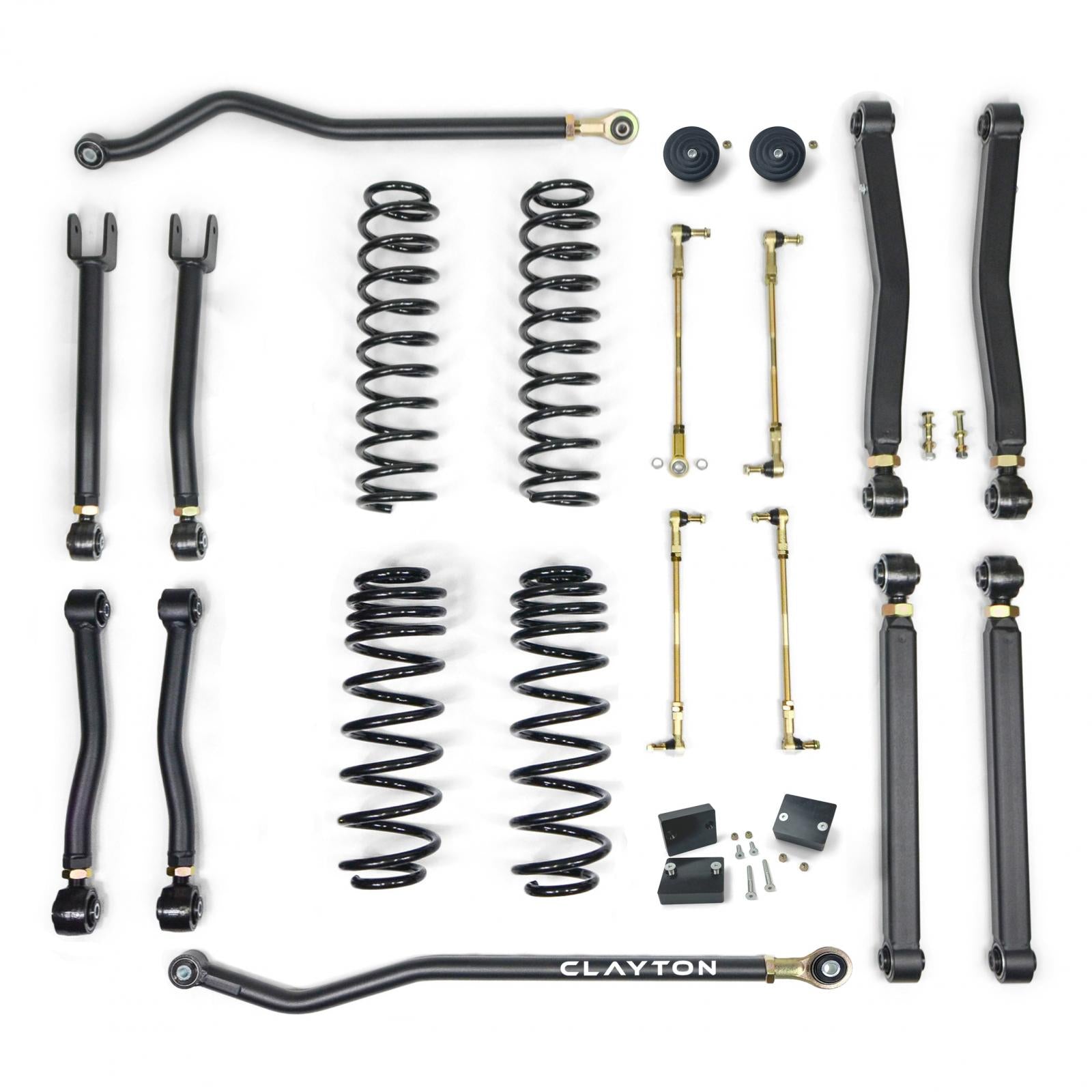 Jeep Wrangler 1.5 Inch Overland Plus Lift Kit 2018+ JL Clayton Off Road