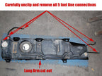 Jeep Wrangler Gas Tank Skid Plate Only 2007-2018 JK 4 Door Only Clayton Off Road