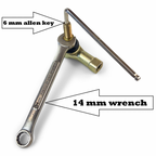 Jeep Wrangler Adjustable Rear Sway Bar End Link 2007+, JK/JL Or Jeep Wrangler Adjustable Front Sway Bar End Link 2007-2018 JK