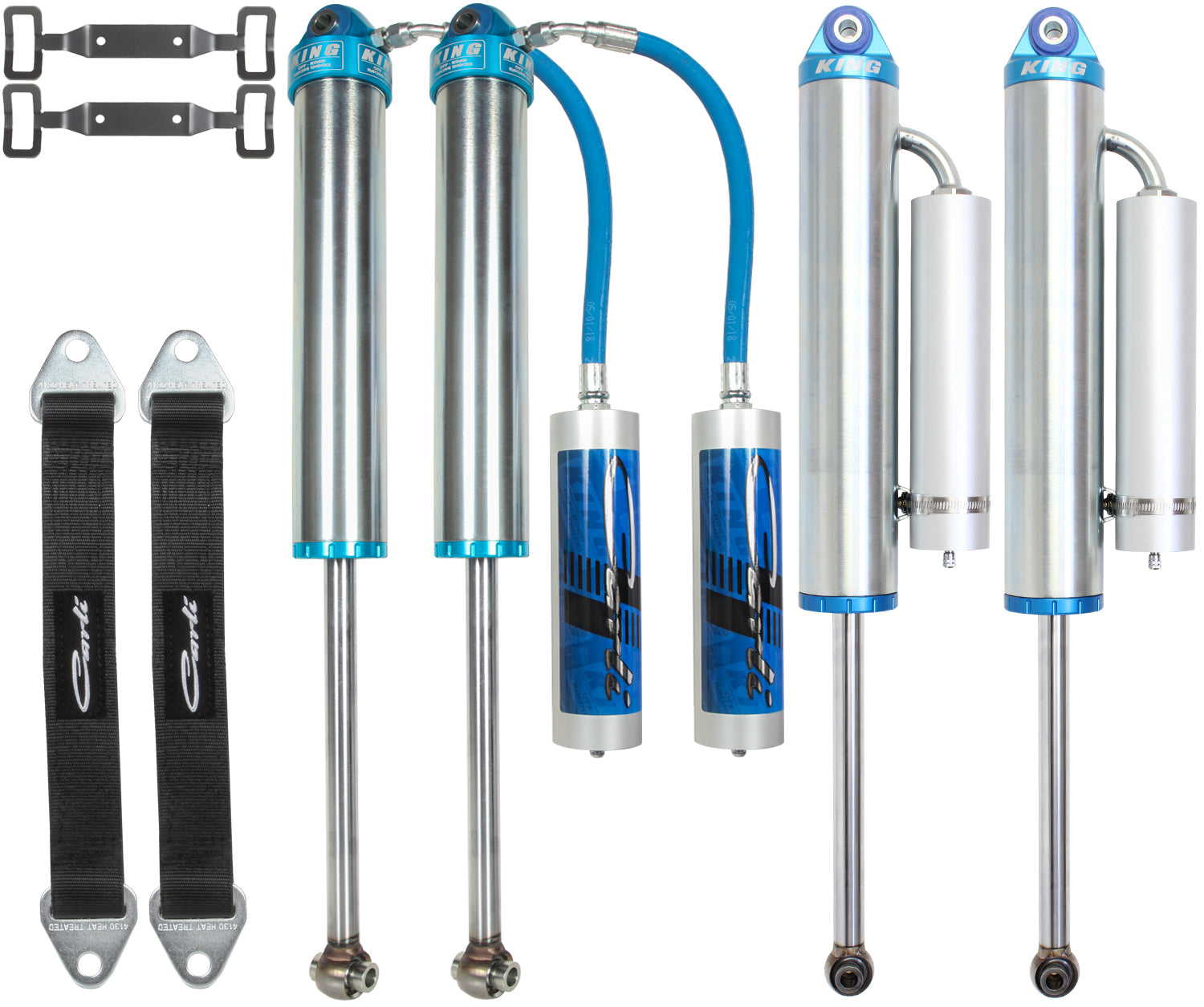 Dominator Remote Res 3.0 Shock Set Long Arm Valving 2003-13 RAM 2500/3500 Carli Suspension