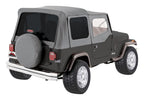 Gray Denim Soft Top w/ Tinted Windows for YJ Wrangler w/ Soft Upper Doors RT Off Road