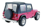 Complete Black Denim Soft Top for YJ Wranglers w/ Soft Upper Doors RT Off Road
