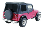 Soft Top 1987-1995 YJ Wrangler Black Denim w/Tinted Windows w/Frames/Soft Upper Doors/Hardware RT Off Road