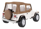 Soft Top 1987-1995 YJ Wrangler Spice Denim w/Frames/Soft Upper Doors/Hardware RT Off Road
