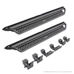 Dominator Xtreme D1 SideSteps With Mounting Bracket Kit Textured Black 2019-2026 Sierra 1500 2020-2026 Sierra 2500/3500 HD Go Rhino