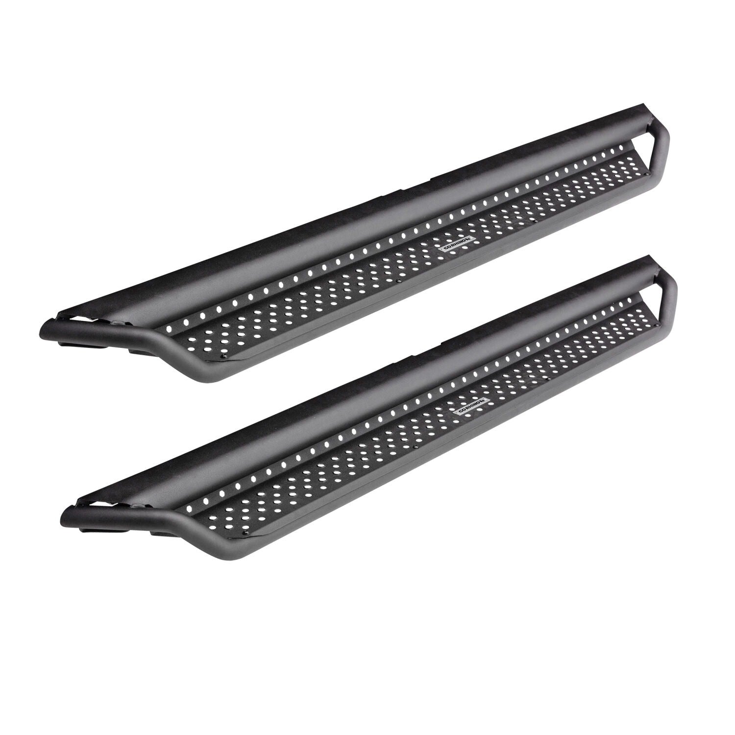 Dominator Xtreme D1 SideSteps With Mounting Bracket Kit Textured Black 2021-2025 Ford Bronco 2 Door Go Rhino