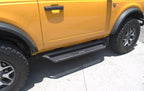 Dominator Xtreme D1 SideSteps With Mounting Bracket Kit Textured Black 2021-2025 Ford Bronco 2 Door Go Rhino