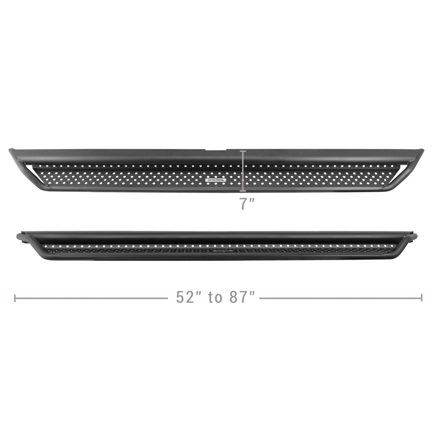 Dominator Xtreme D1 SideSteps With Mounting Bracket Kit Textured Black 2007-2021 Toyota Tundra Go Rhino