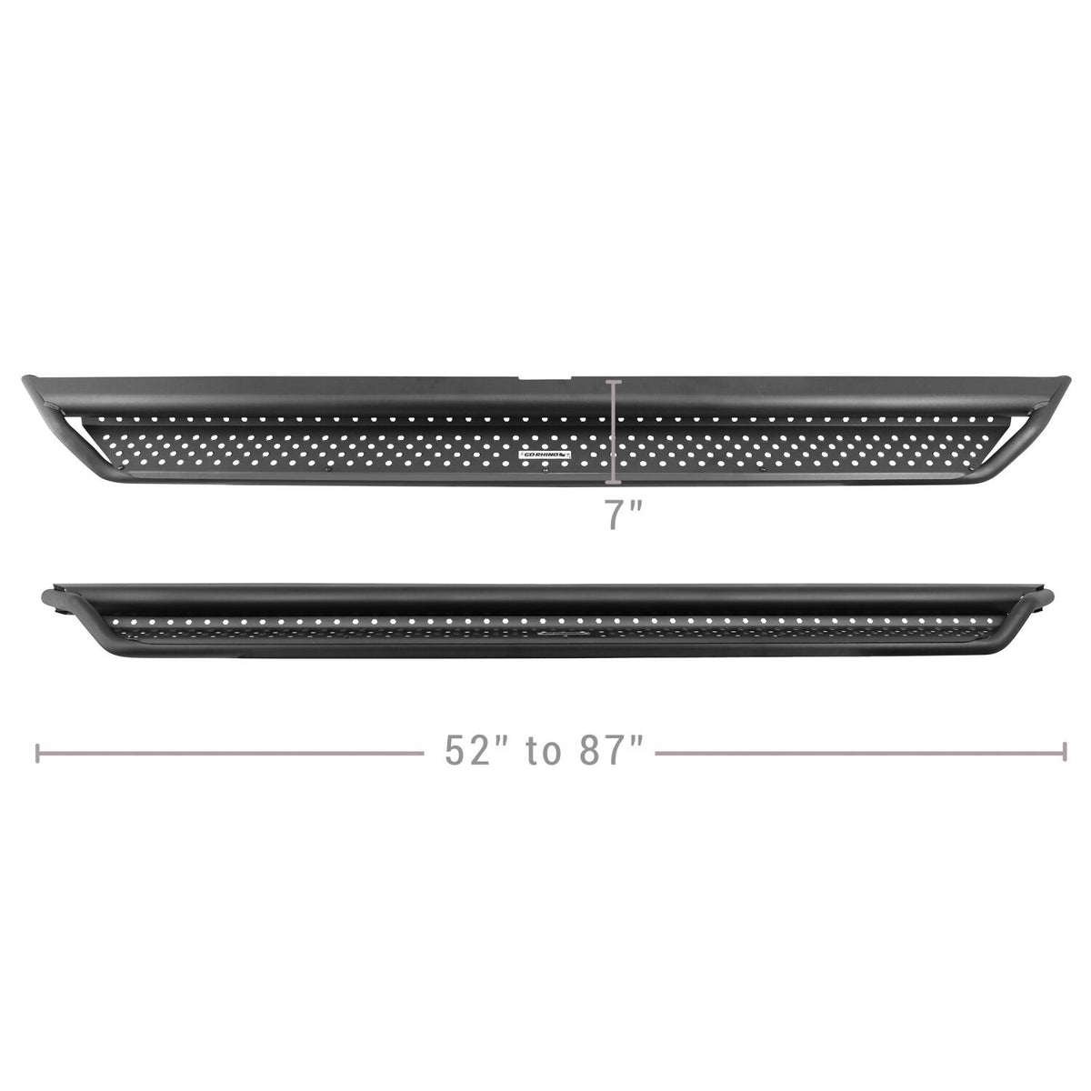 Dominator Xtreme D1 SideSteps With Mounting Bracket Kit Textured Black 2022-2026 Toyota Tundra Go Rhino