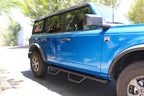 Domintator Extreme D2 Side Steps With Mounting Brackets Textured Black 2021-2025 Ford Bronco 4 Door Go Rhino