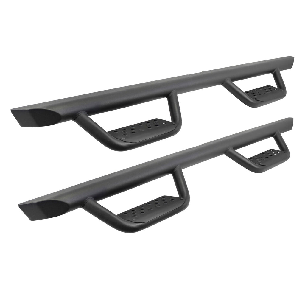 Domintator Extreme D2 Side Steps With Mounting Brackets Textured Black 2007-2021 Toyota Tundra Go Rhino